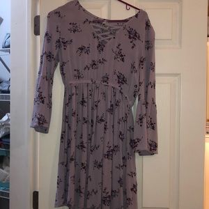 lavender floral dress